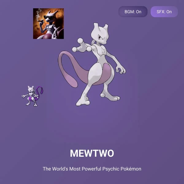 Mewtwo - The World's Most Powerful Psychic Pokémon