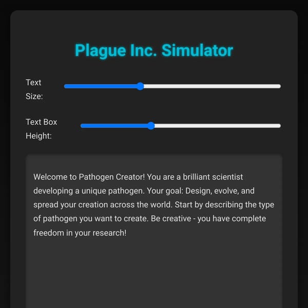 Plague Inc. Simulator