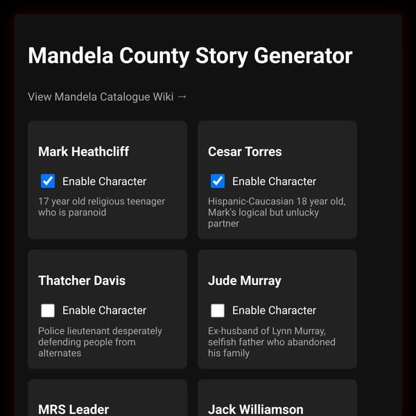 Mandela County Story Generator