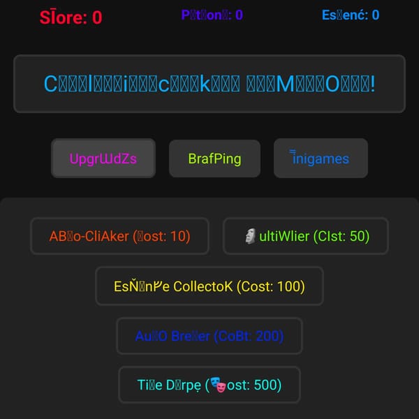 Cursed Clicker