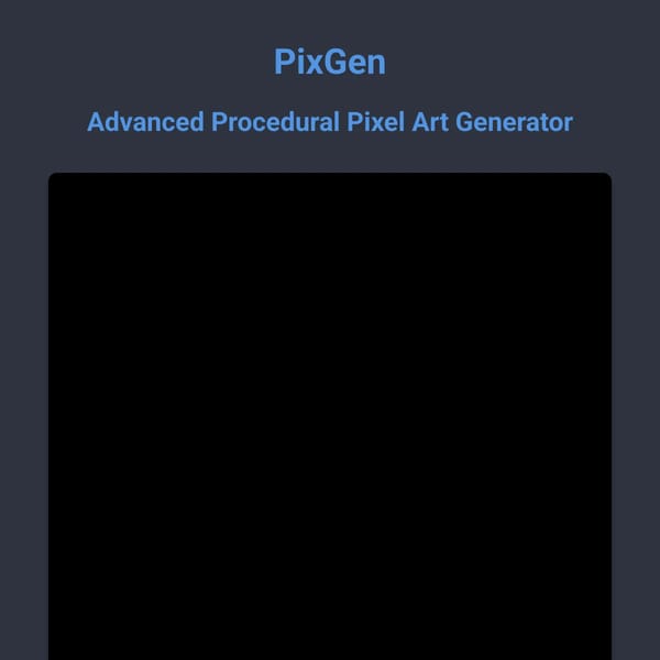 PixGen + - Advanced Procedural Pixel Art Generator