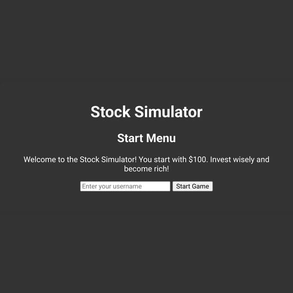 Stock Simulator
