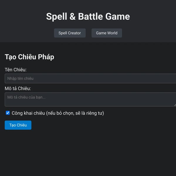 Spell & Battle Game