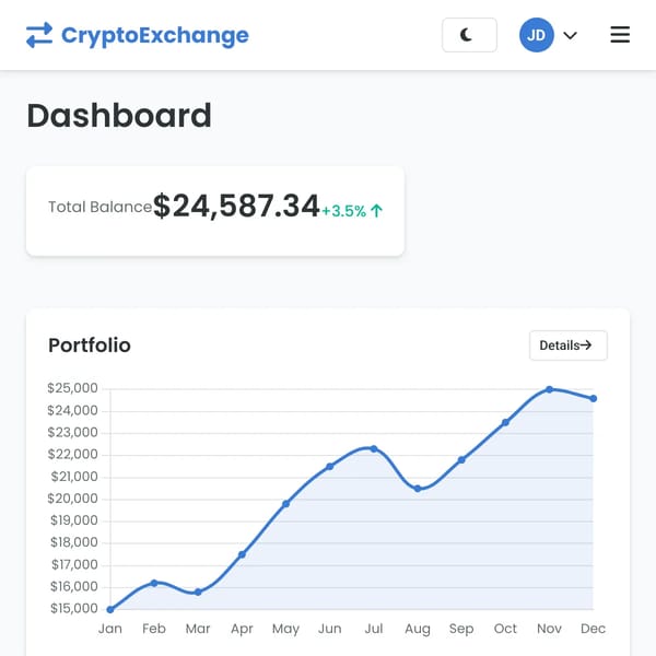 CryptoExchange - Secure Trading Platform
