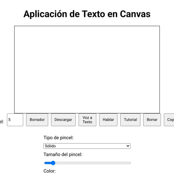 Canvas Text App