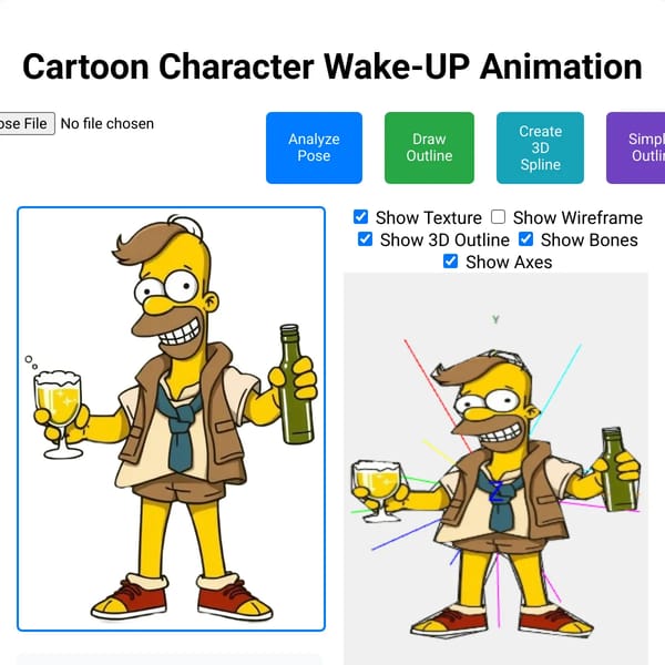 PNG to 2D Character Wake-UP Animation