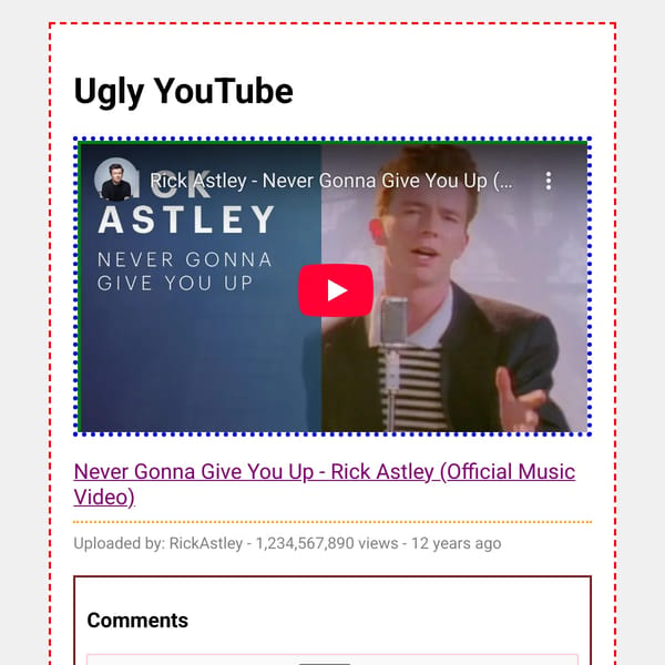 Ugly YouTube