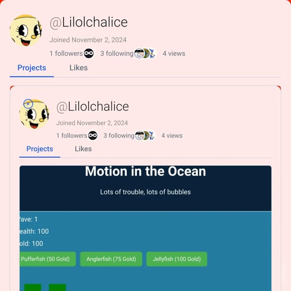 User Profile Page on WebSim AI