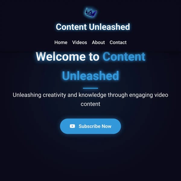 Content Unleashed - YouTube Channel