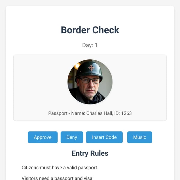 Border Check! :D