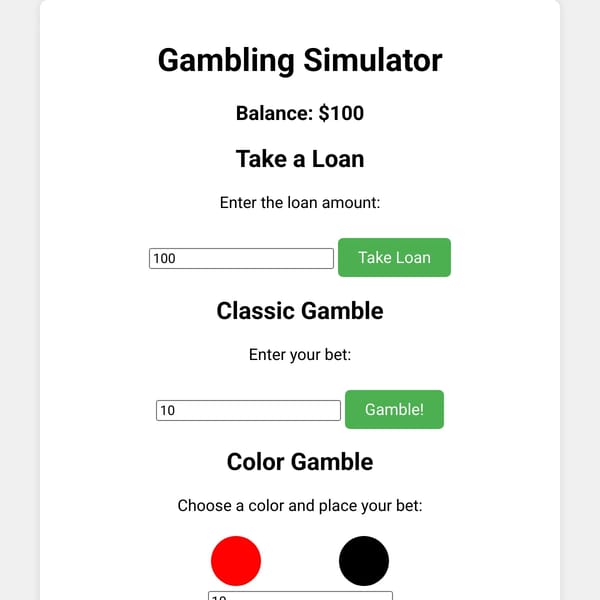 Gambling Simulator
