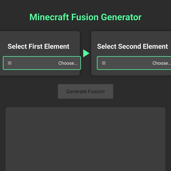 Minecraft Fusion Generator