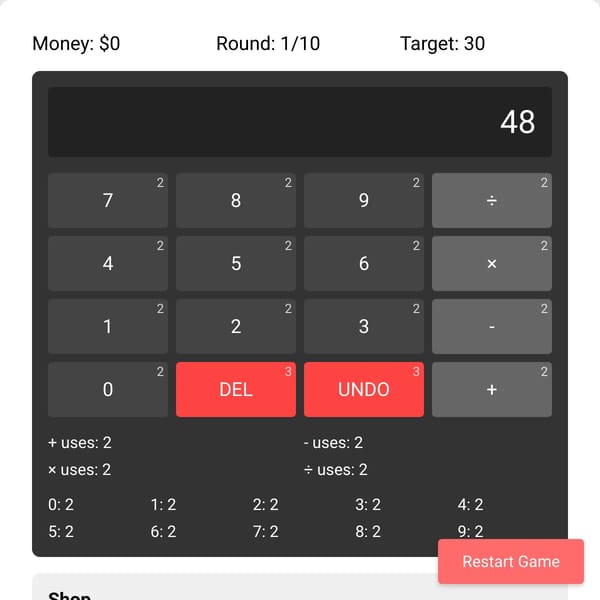 Math Challenge Calculator