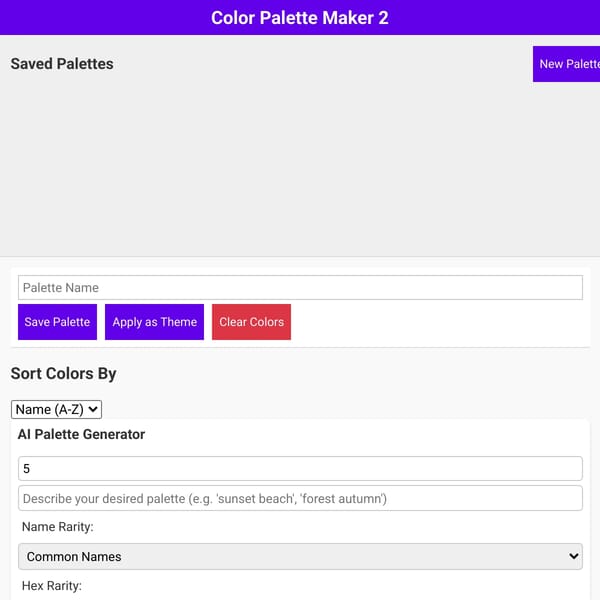 Color Palette Maker 2