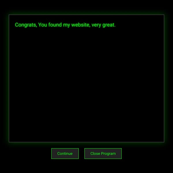 NULL's message recreated in websim