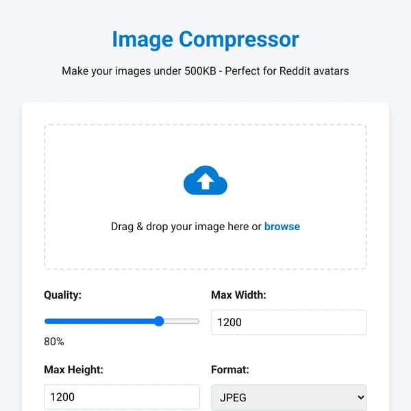Image Compressor - Under 500KB