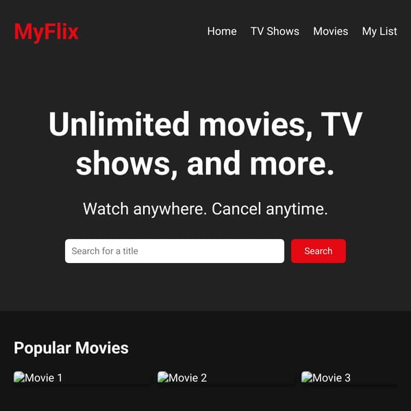 Netflix-like App