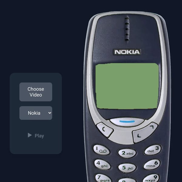 Nokia 3310 Video Player
