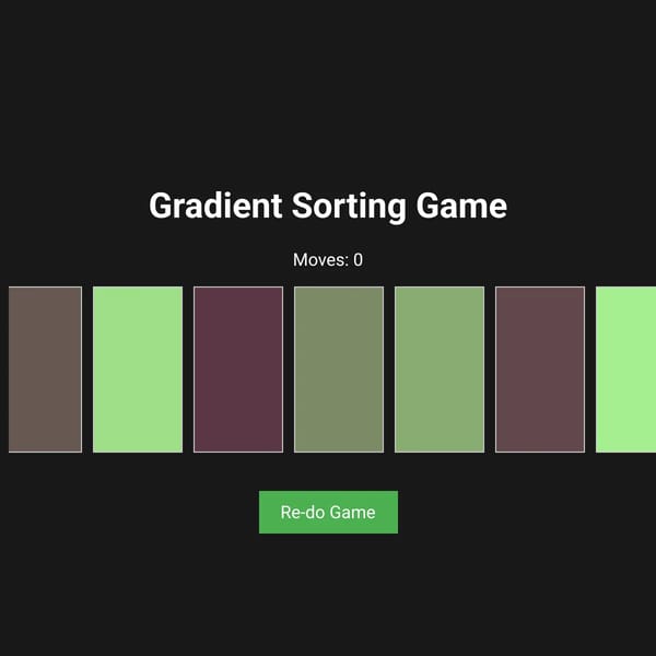 Gradient Sorting Game