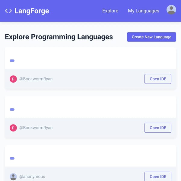 LangForge - Create Your Own Programming Language