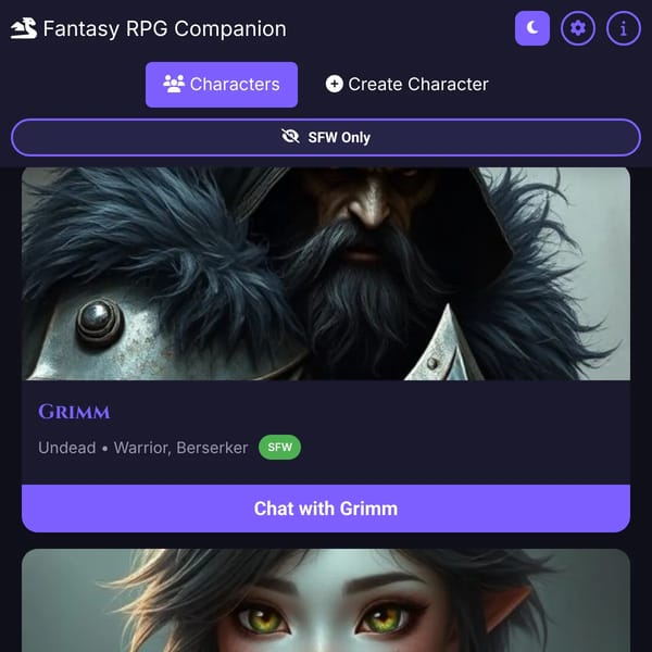 RPG Character Creator