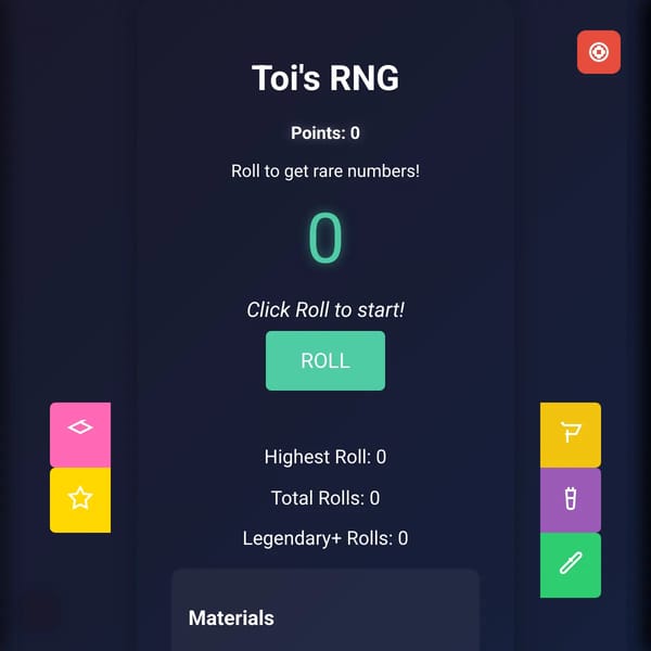 Toi’s RNG