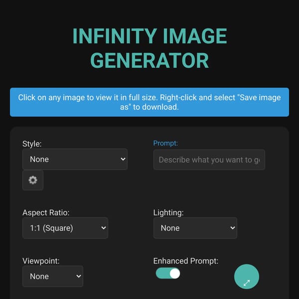 INFINITY IMAGE GENERATOR V:0012 ivad