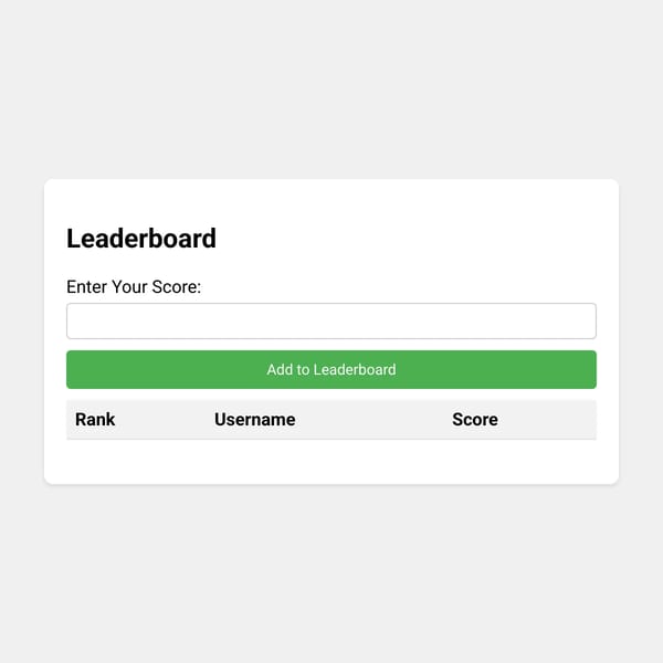 Leaderboard