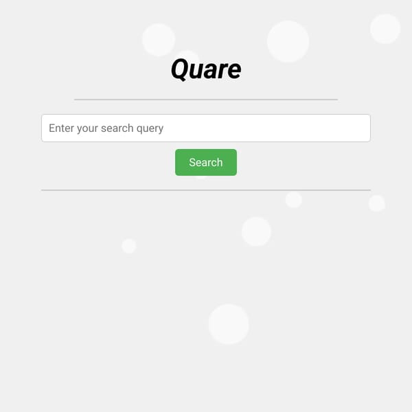 Quare: Search Engine