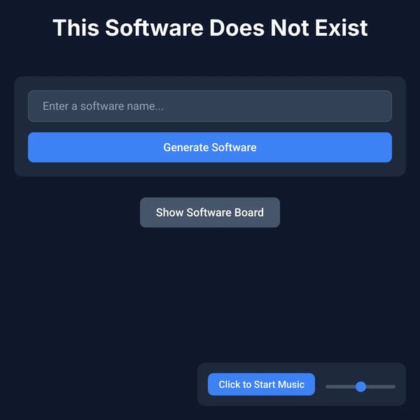 This Software Does Not Exist