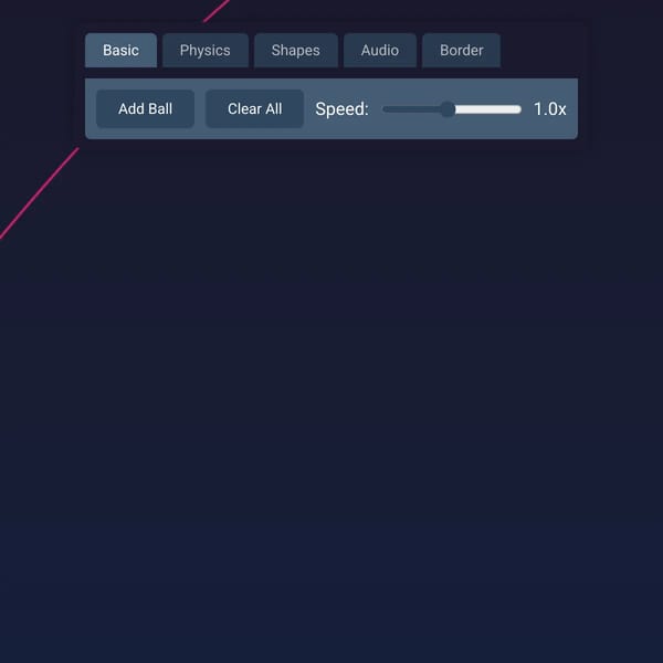 Ball simulation thing with features