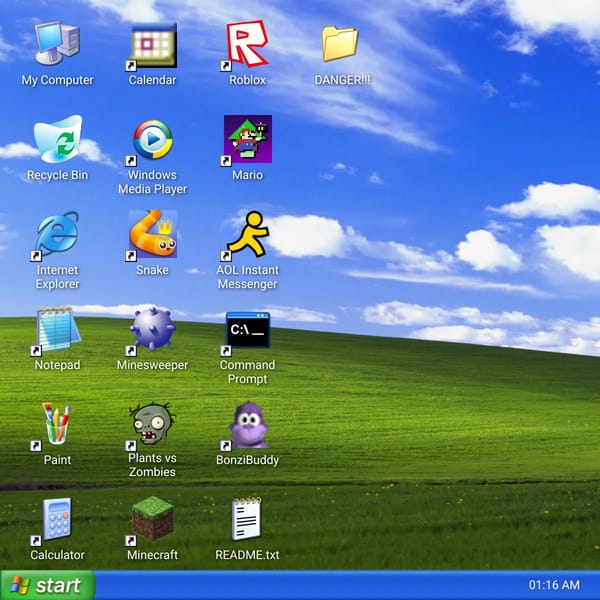 Windows XP Simulator with AI Internet