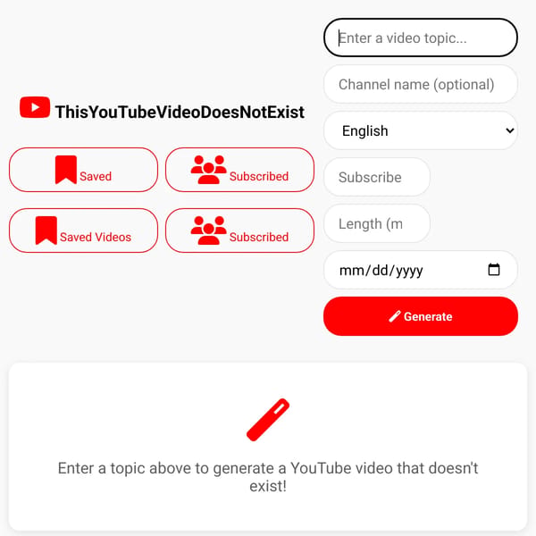 This YouTube Video Does Not Exist Luigi'd Editiom