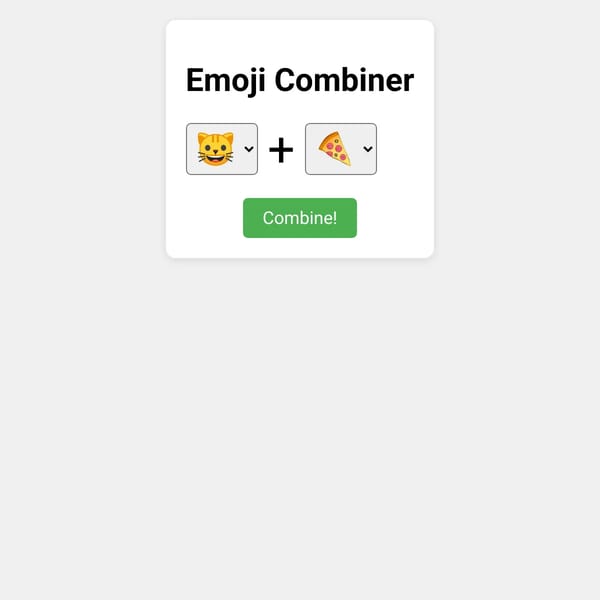 Emoji Combiner