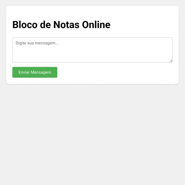 Bloco de Notas Online