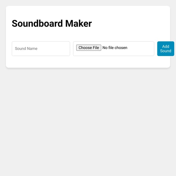 Soundboard Maker