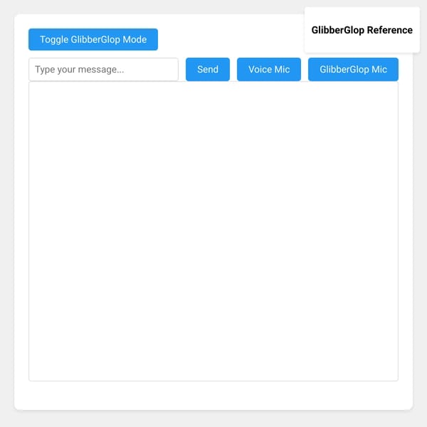 AI GlibberGlop Chat