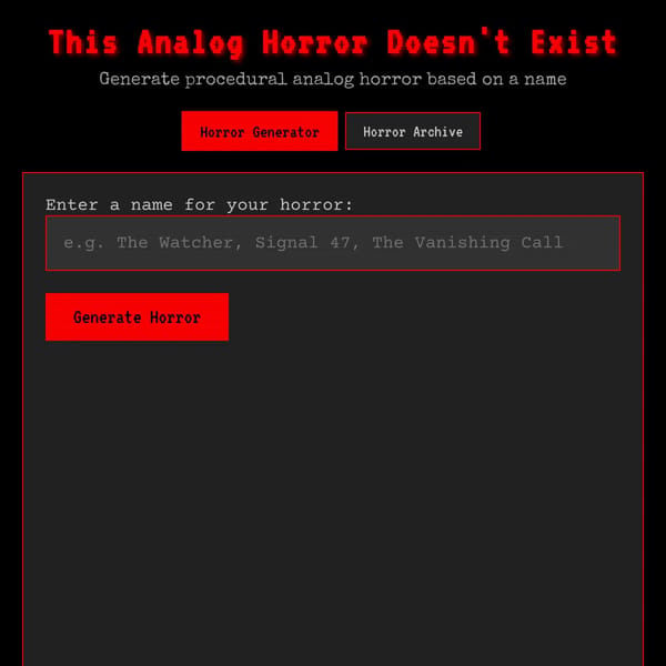 This Analog Horror Doesn't Exist