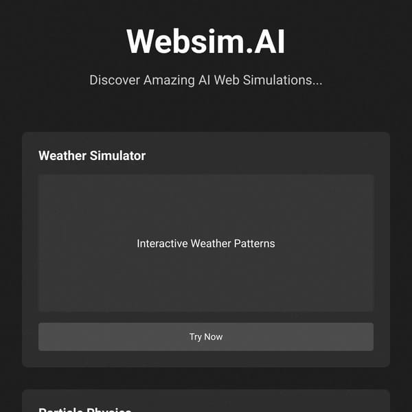 Websim.AI - Something's Wrong...