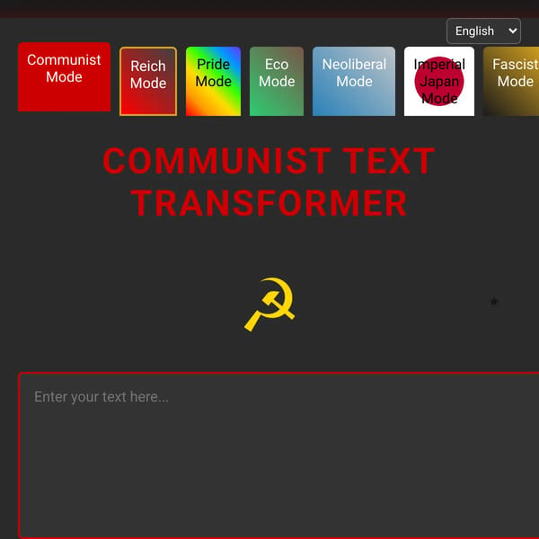 Text Ideology Transformer