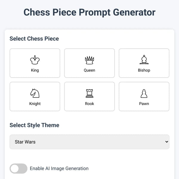 Chess Piece Creator 2D