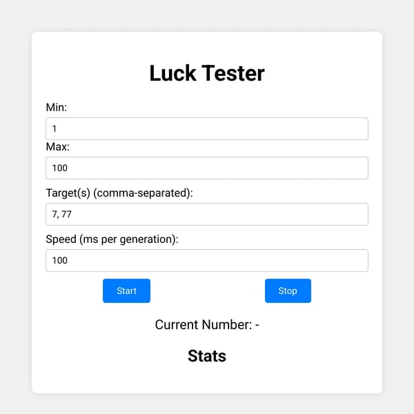 Luck Tester
