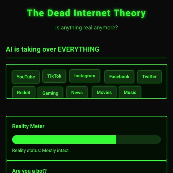 The Dead Internet Theory