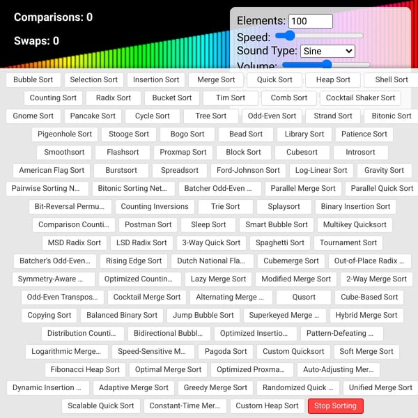Sorting Algorithm Visualizer