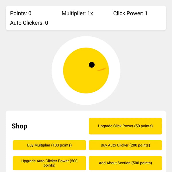 Duck Portfolio Clicker