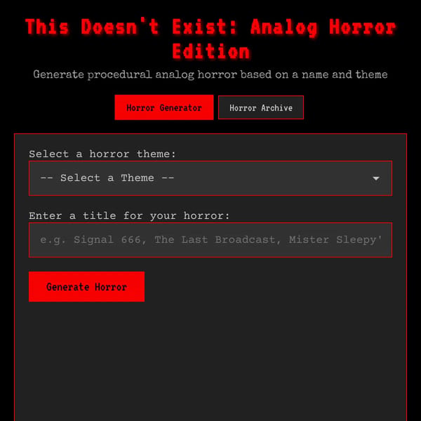 This Analog Horror Doesn't Exist