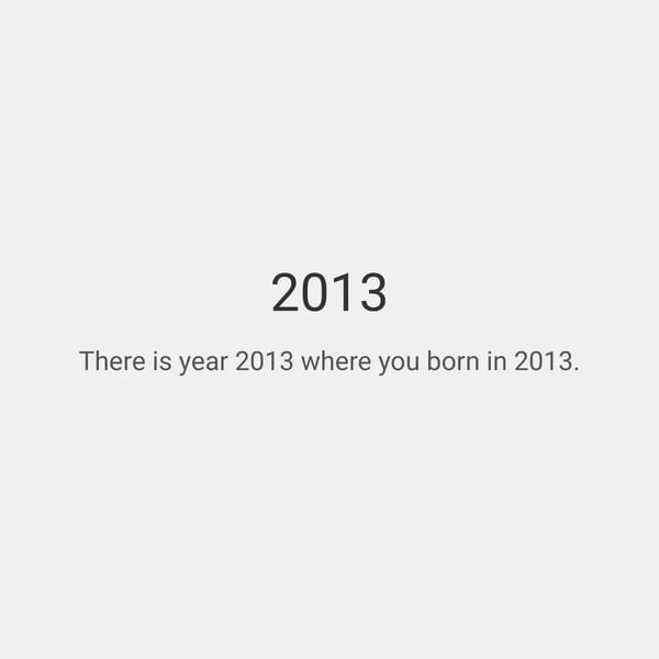 Interactive Year Display