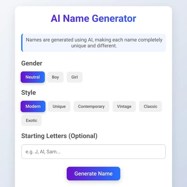 AI Name Generator