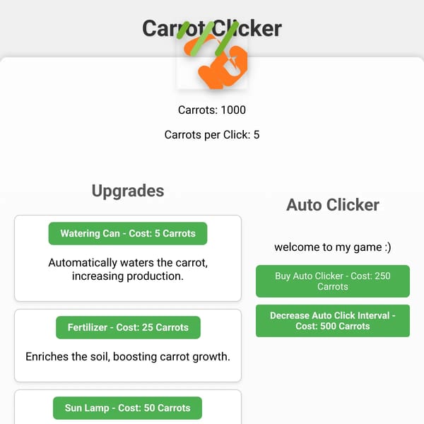 Carrot Clicker ez ezezezezeezeezezzezezezezeezezezee