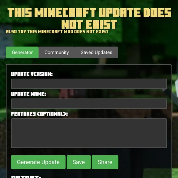 This Minecraft Update Does Not Exist